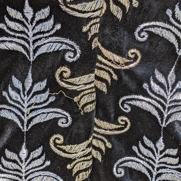 New Frances Valentine Petrie Metallic Embroidered Pants - Picture 11 of 13